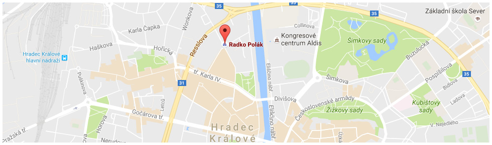 odkaz na mapu a mapa servisu subaru hradec kralove, SUBARU Radko Polák